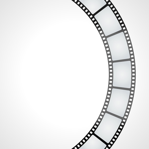 Cirkel van retro rolfilm vectorillustratie
