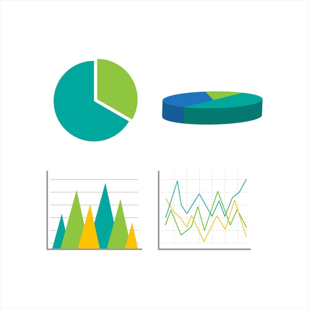 Cirkeldiagram en infographic element voor bedrijfspresentatie