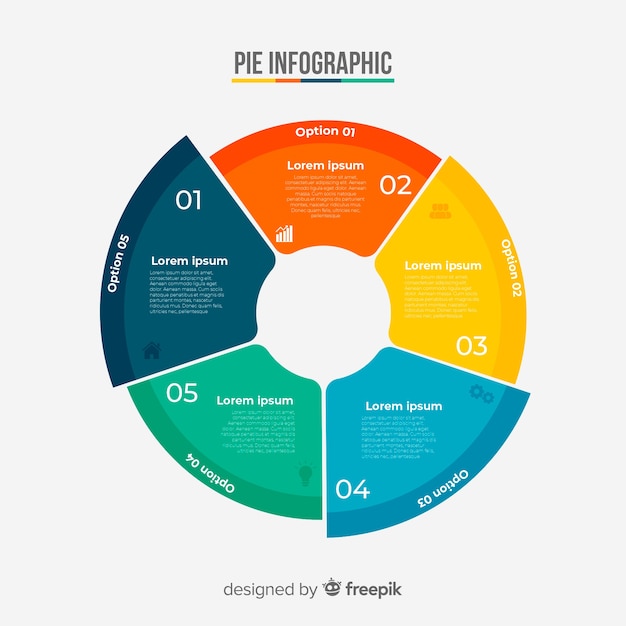 Cirkeldiagram infographic