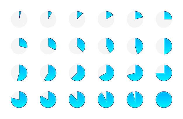 Vector cirkeldiagrammen infographic