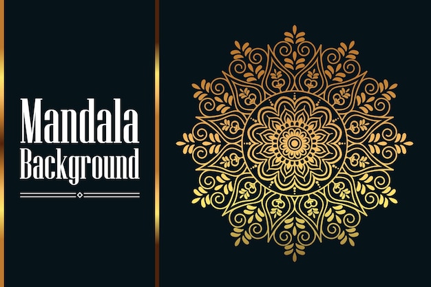 Cirkelpatroon creatief luxe ornamentele mandala met gradiëntkleur met unieke achtergrond