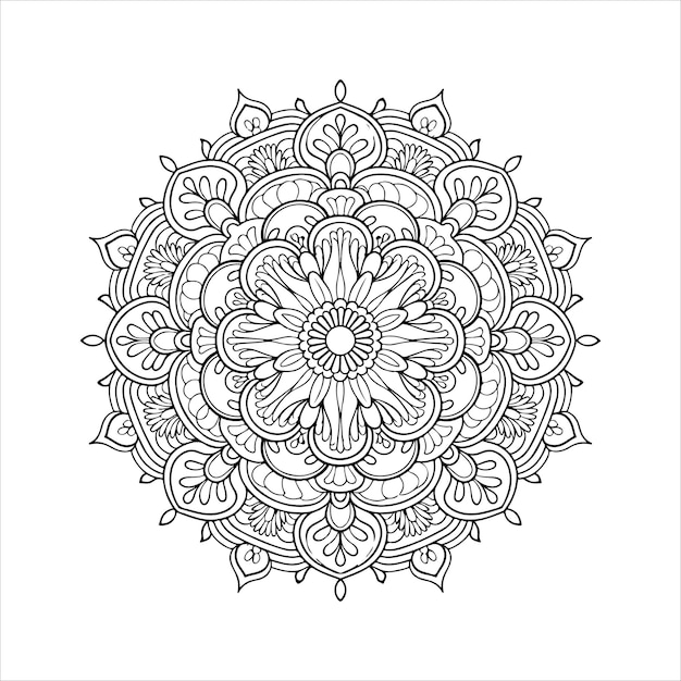 Cirkelvormig patroon in de vorm van een mandala
