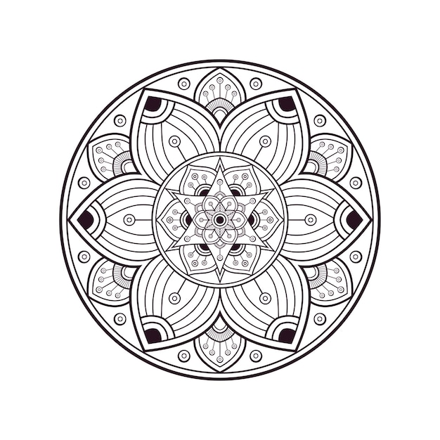 Cirkelvormig patroon in de vorm van een mandala