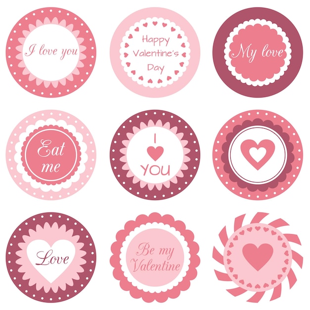 Cirkelvormige cupcake toppers voor valentijnsdag trouwdecoraties