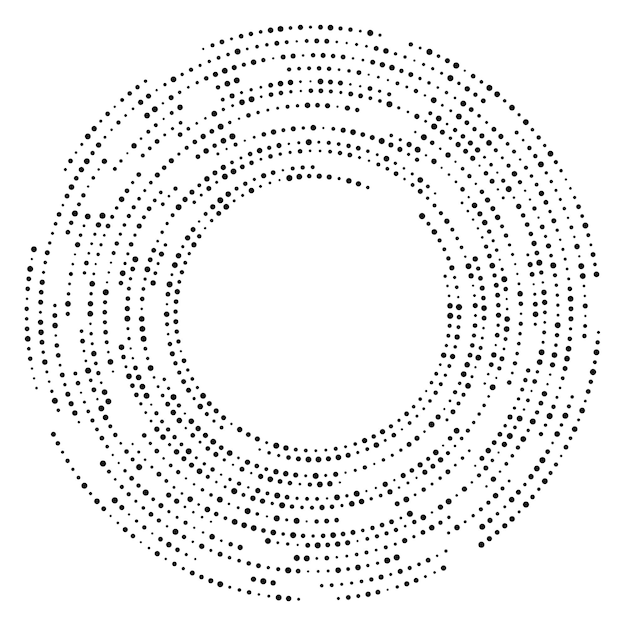 Cirkelvormige halftone gestreepte achtergrond