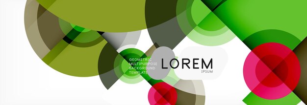Cirkelvormige vector abstracte achtergrond