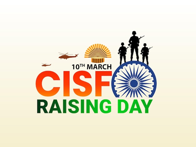 CISF Rising Day Creative Template Design Poster Banner Social Media Advertising For All Use CISF Ra