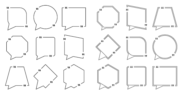 Citaat vak frame op witte achtergrond