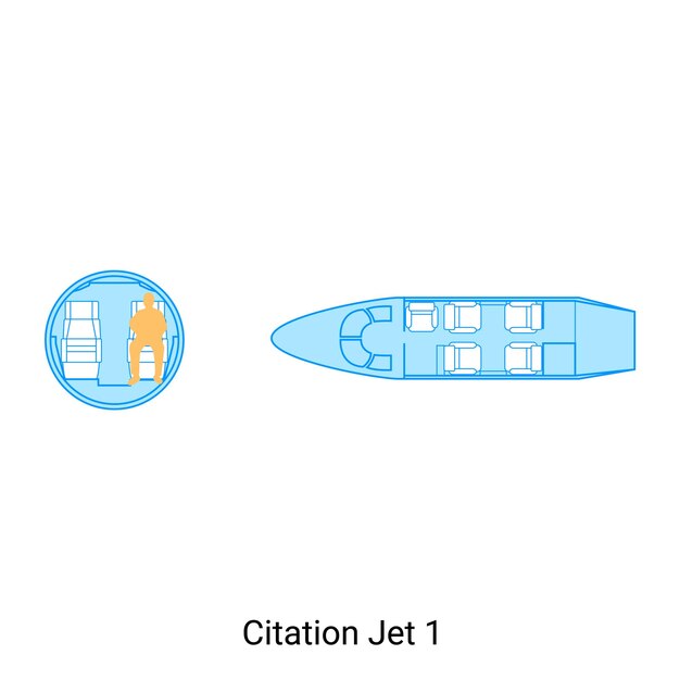 ベクトル citation jet 1 飛行機スキーム 民間航空機ガイド