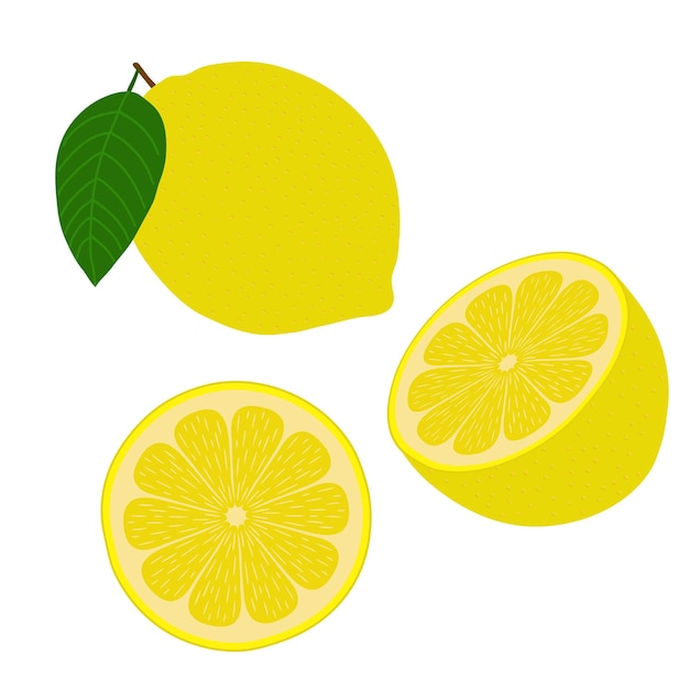 Citroen, een halve citroen, een stuk citroen.