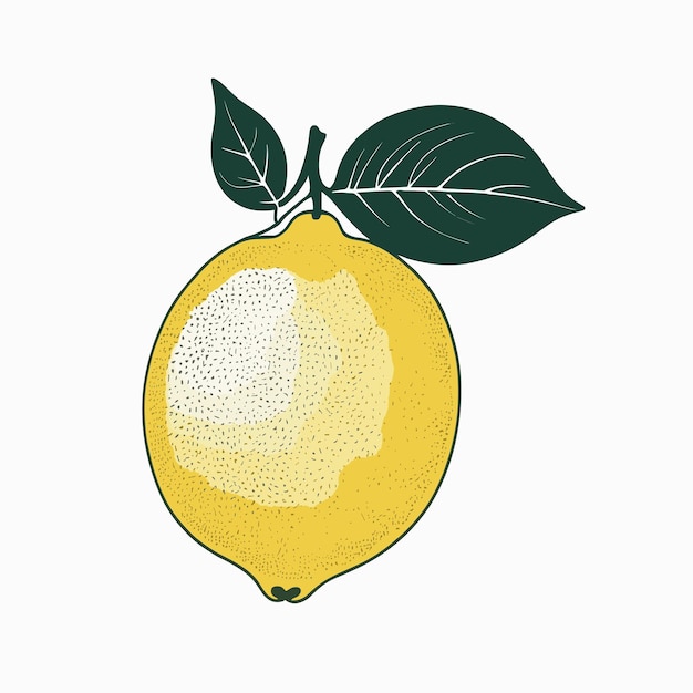 Vector citroen tekening vectorillustratie