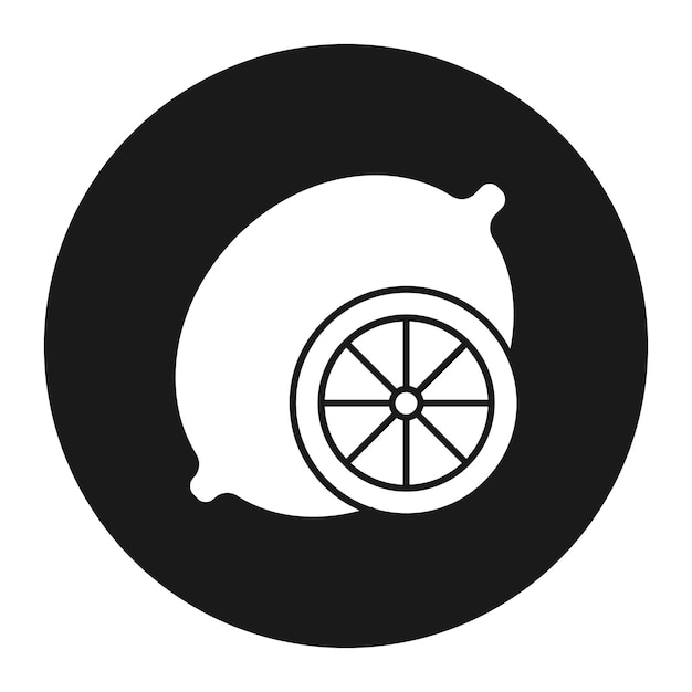Citroen vector icoon Kan worden gebruikt voor fruit en groenten iconen