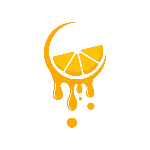 Vector citrus flat vector icon lemon orange flat vector icon brand company