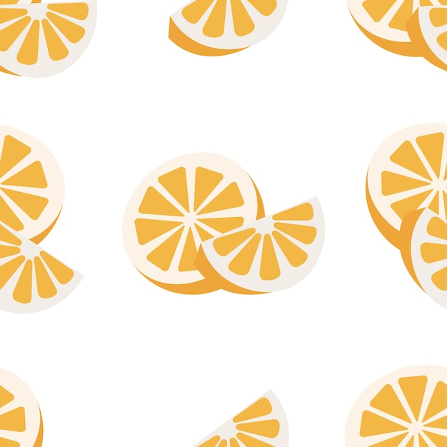 Citrusvruchten of citroen gelast patroon met modern design vector