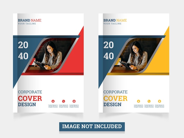 City background annual business corporate book cover design template in a4