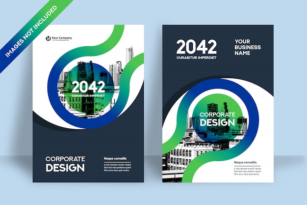 City Background Business Book Cover Design Template