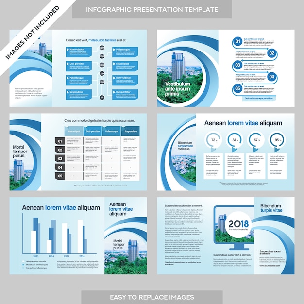 인포 그래픽 템플릿 도시 배경 비즈니스 회사 프리젠 테이션.