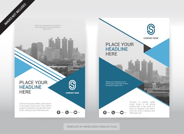 City Background Business Cover Design Template.