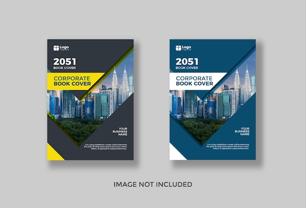 City background corporate and book cover design template and in a4 brochure annual report cover