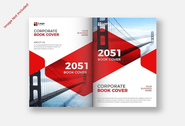 City background corporate book cover design template