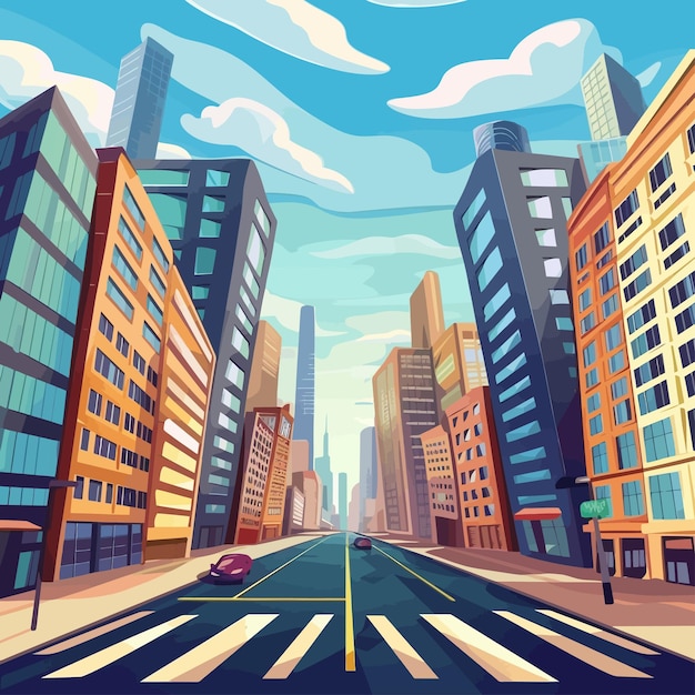 Vector city_background_vector_illustration