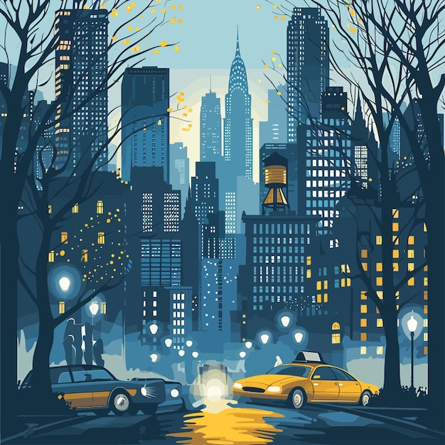 City_background_vector_illustration