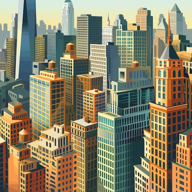 City_background_vector_illustration