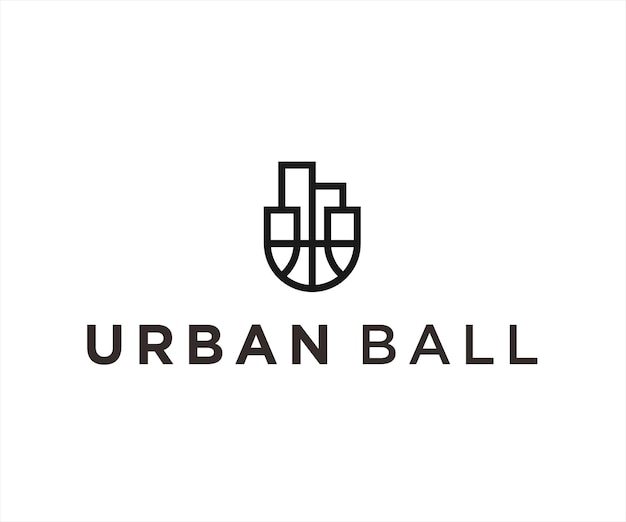 city basketball logo. sports logo