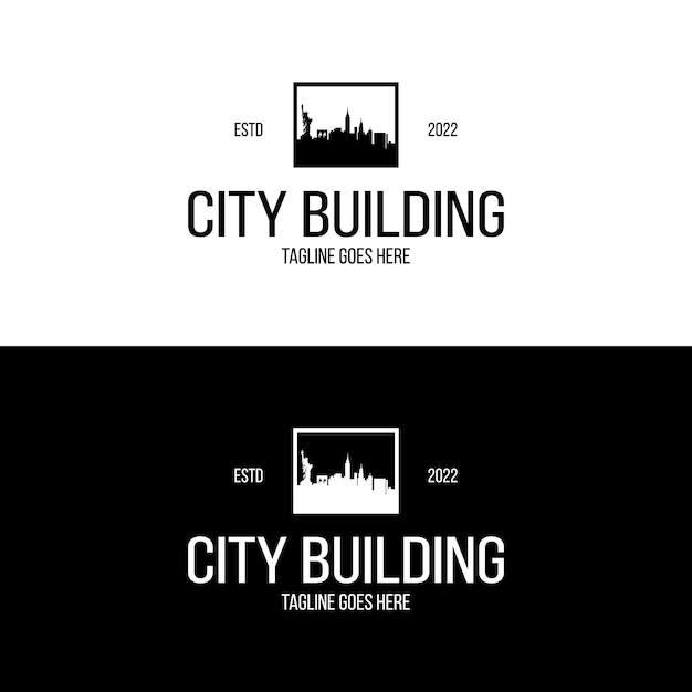 City building property real estate apartment logo design inspiration