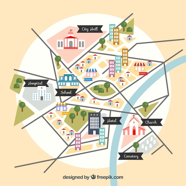 Design mappa della città