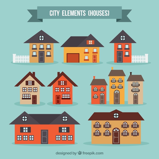 City houses collection