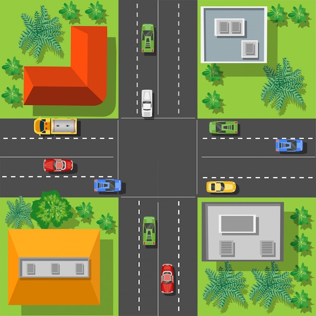 Tetti di intersezione della città