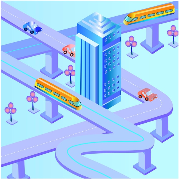 Vector city isometric