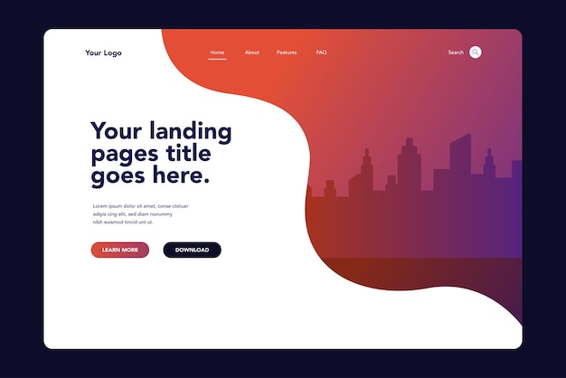 City landing page