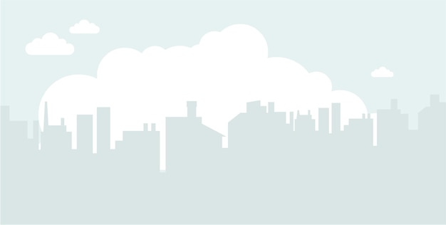 Vector city landscape background in flat style