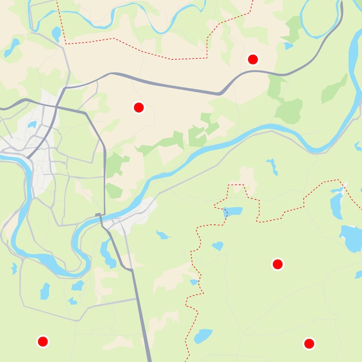 Vector city map for any kind of digital info graphics and print publication