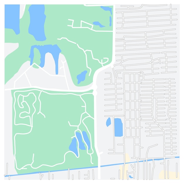 Vector city map for any kind of digital info graphics and print publication.