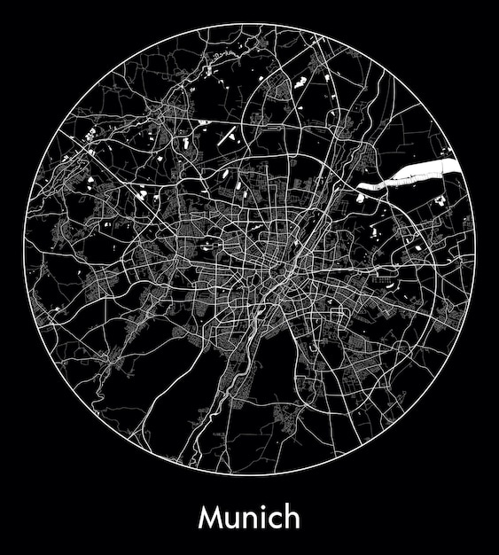 City map europe germany munich vector illustration