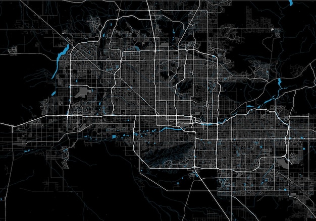 City map phoenix arizona united states vector image