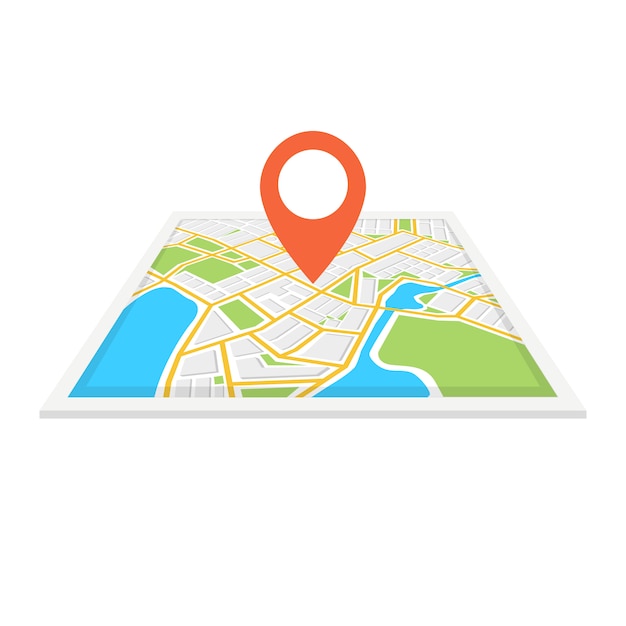 city map with navigation
