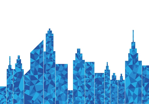 Vector city skyline backgroud illustration