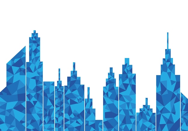 Vector city skyline backgroud illustration