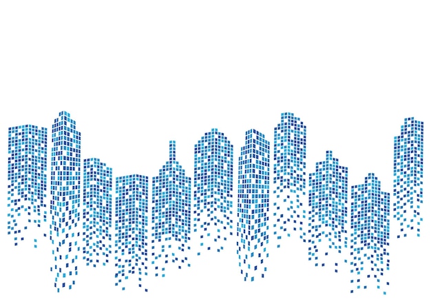 Illustrazione del backgroud dell'orizzonte della città