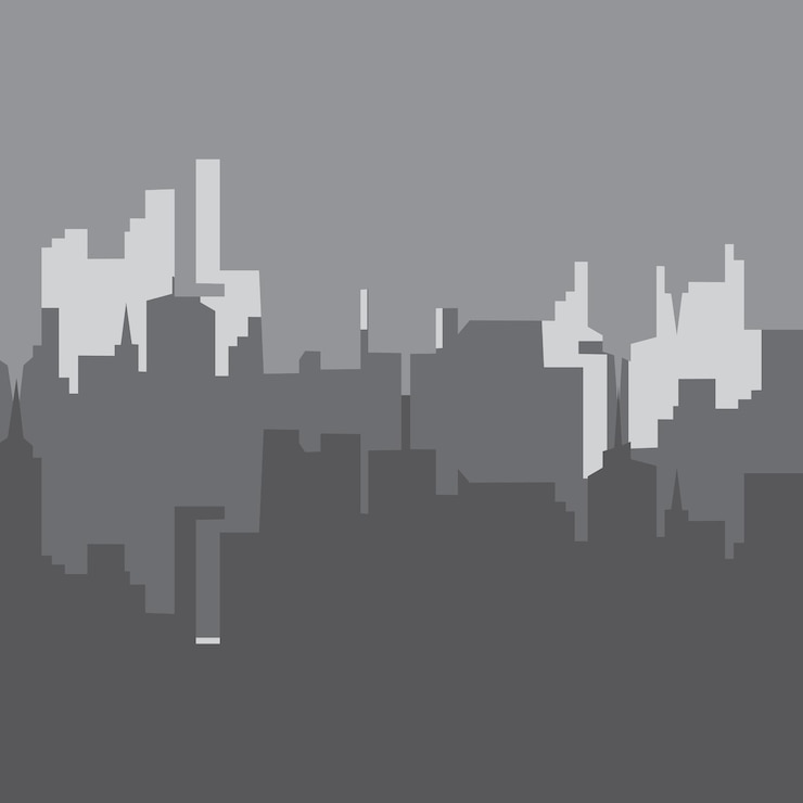 Vector city skyline background vector illustration