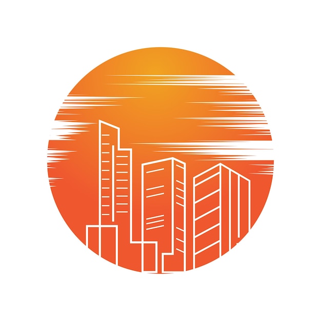 City skyline city silhouette vector illustration in flat design