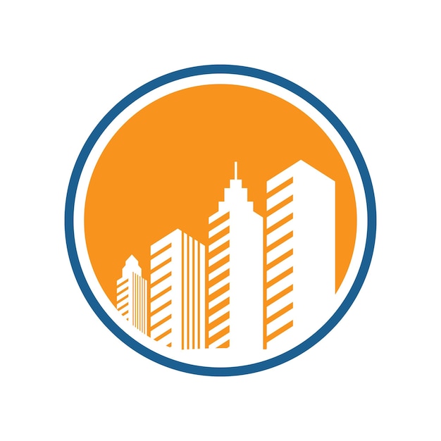 City skyline flat design