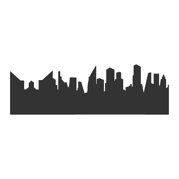 City Skyline geanimeerde aanhangwagen achtergrond vector illustratie ontwerp