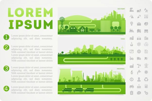 City skyline illustratie