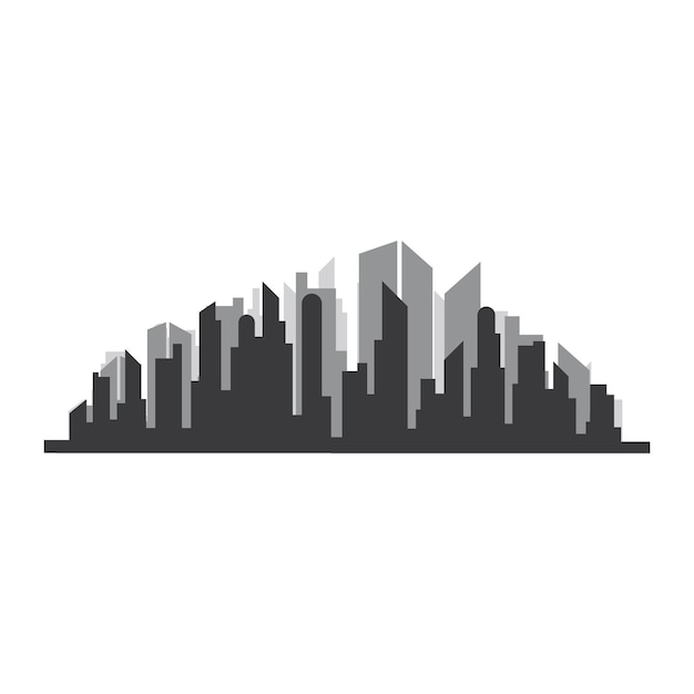 City skyline silhouette design vector