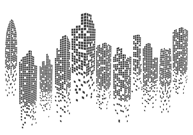 Illustrazione vettoriale dell'orizzonte della città